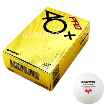 Мяч для настольного тенниса SANWEI 3 звезды ABS PRO ITTF Одобрен Новый материал Пластиковые Шарики для пинг-понга SANWEI Poly Ball