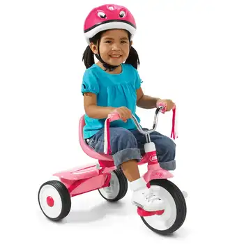 для езды на Складном мотодельтаплане, Полностью собранном, Розовом, для начинающих, Трехколесный велосипед для детского тренажерного зала, Железная гантель, Коврик для штанги, Водные гантели