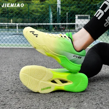 JIEMIAO/ Новая Профессия, Мужская и Женская Теннисная обувь, Спортивная обувь с дышащей сеткой, Кроссовки для тренировок по теннису на открытом воздухе, Обувь для бадминтона