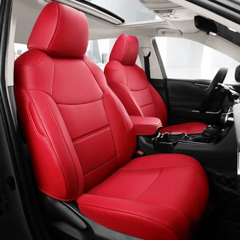 Специально Подобранный Чехол Для Автокресла Toyota RAV4 Hybrid 2019 2020 2021 2022 2023 Полное Покрытие Кожаная Подушка сиденья Auto Special Protect