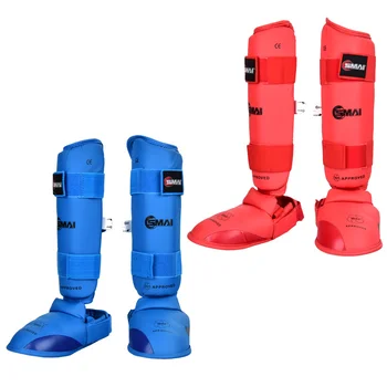 Новые защитные накладки для ног SMAI karate, защита для подъема голени WKF, защита хорошего качества, специальные накладки для голени, Италия