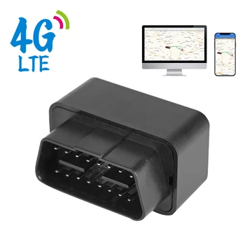 Автомобильный 2G 4G OBD GPS Трекер Противоугонная сигнализация Отслеживающее устройство 12V-24V Бесплатное приложение для iOS Andriod SMS-вызов Геозона Локатор