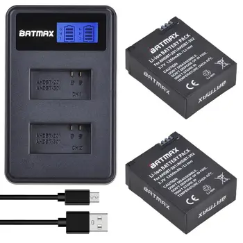 2шт AHDBT-301 Аккумулятор Bateria + ЖК-USB Двойное Зарядное Устройство для GoPro Hero3 Hero3 + hero 3 hero 3 + Черные Батареи для камеры