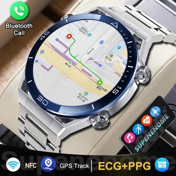 2023 Новые Смарт-часы с NFC Для Мужчин, Смарт-Bluetooth-вызов, Спортивные GPS-Трековые Умные Часы, Женские Умные Часы с сердечным ритмом, ЭКГ, PPG, Для ios И Android