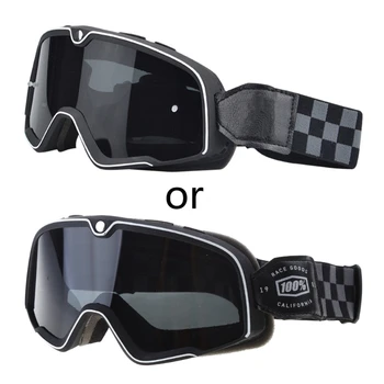 Винтажные очки для мотокросса, мотоциклетные очки, ветрозащитные Дышащие Мото-Велосипедные