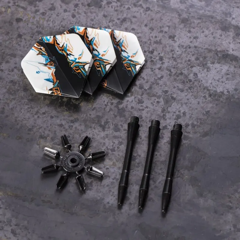 Набор из 24 предметов Steel 700 Включает в себя Жесткий футляр для хранения, предназначенный для использования с досками для игры в дартс со щетиной, которые висят на стене. Изображение 4